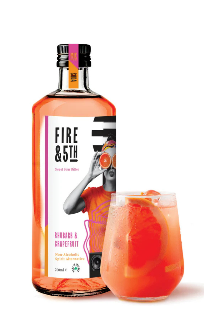 Fire & 5th – Rhubarb & Grapefruit Non-Alcoholic Spirit