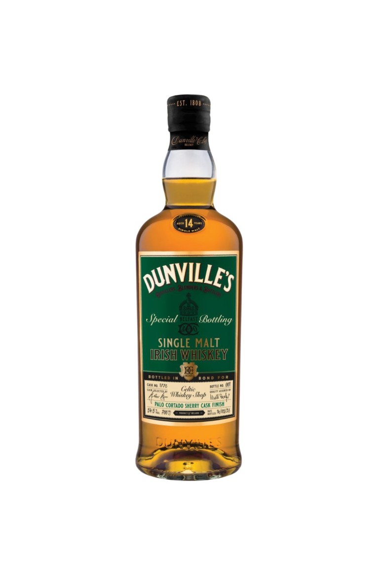 Dunvilles 14 Year Old Palo Cortado Cask Celtic Whiskey Shop Exclusive