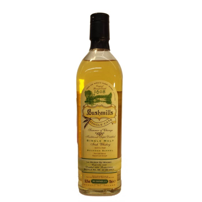 Bushmills Bourbon Cask 8158 1989