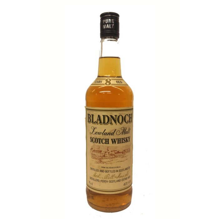 Bladnoch 8 Year Old Arthur Bell & Sons 1980s Bottling