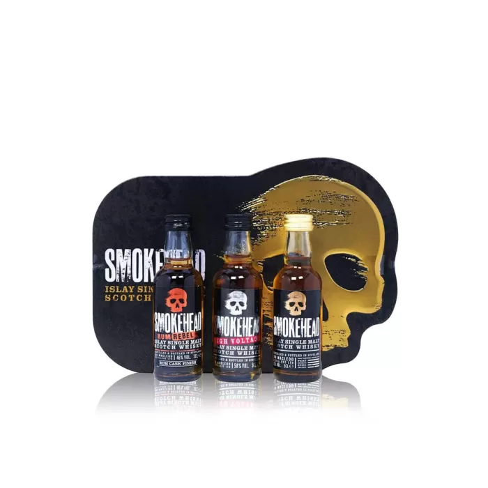 Smokehead Skull Triple Mini Tin 3 X 5cl