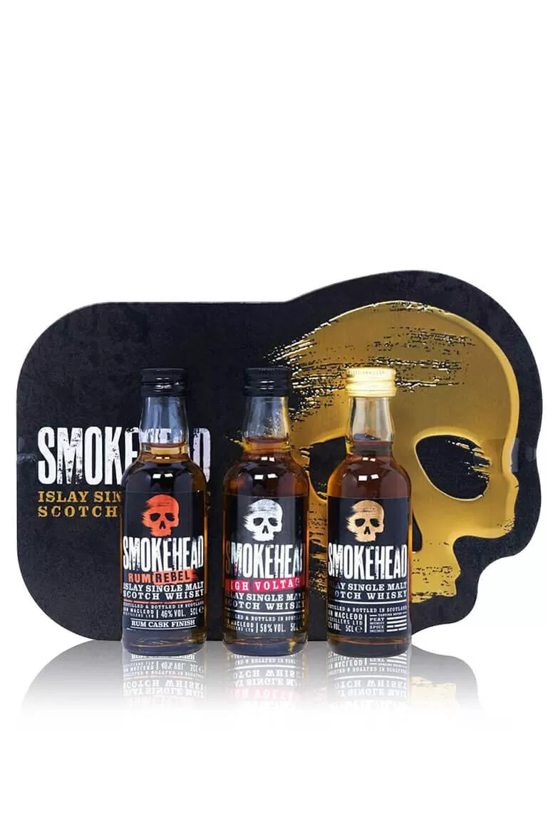 Smokehead Skull Triple Mini Tin 3 X 5cl