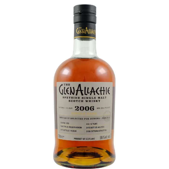 Glenallachie 2006 Oloroso Puncheon Single Cask #1408 