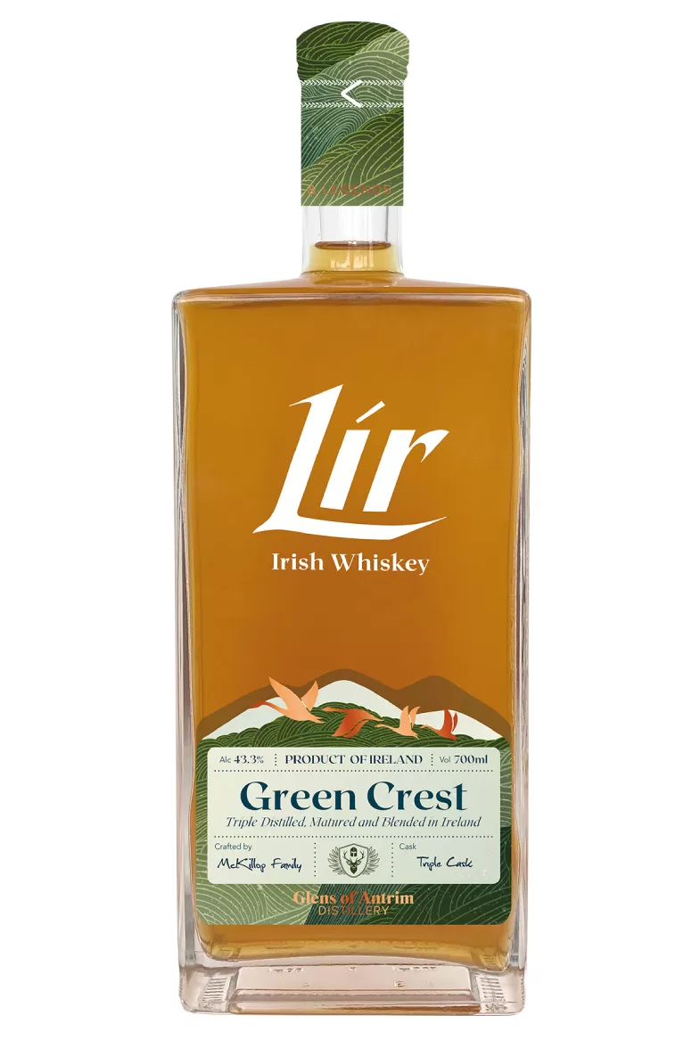 Lir Irish Whiskey Green Crest