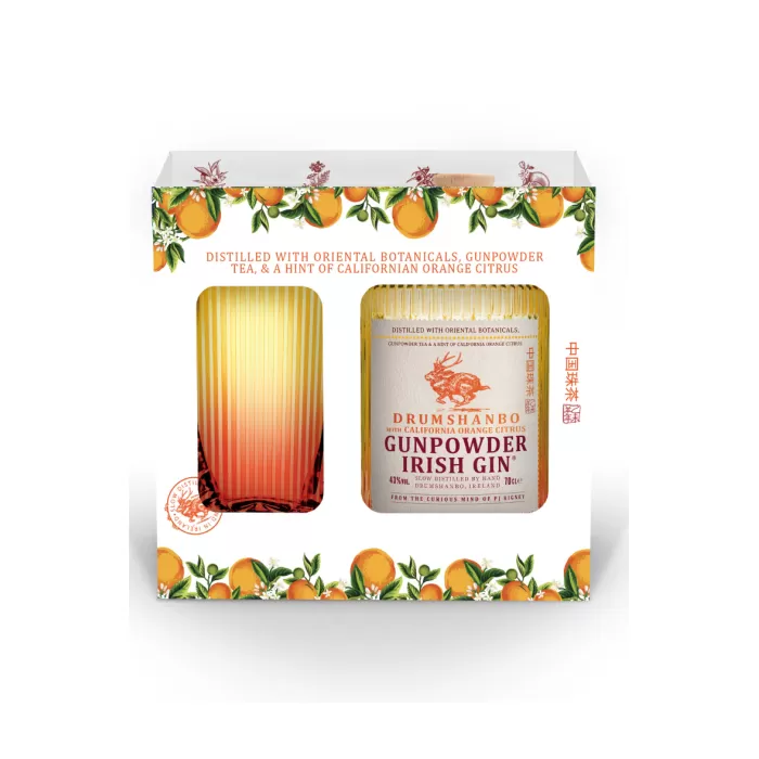 Drumshanbo Gunpowder California Orange Glass Pack