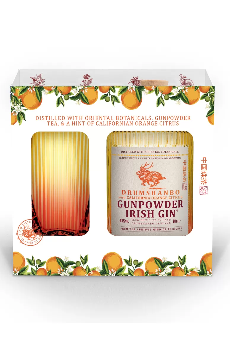 Drumshanbo Gunpowder California Orange Glass Pack