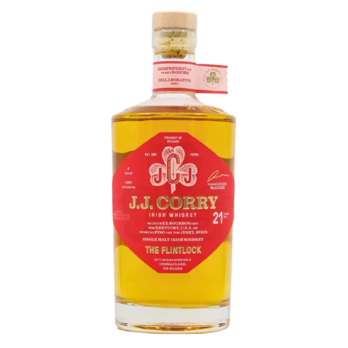 JJ Corry The Flintlock 21 Year Old Single Malt Irish Whiskey