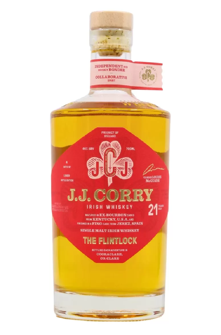 JJ Corry The Flintlock 21 Year Old Single Malt Irish Whiskey