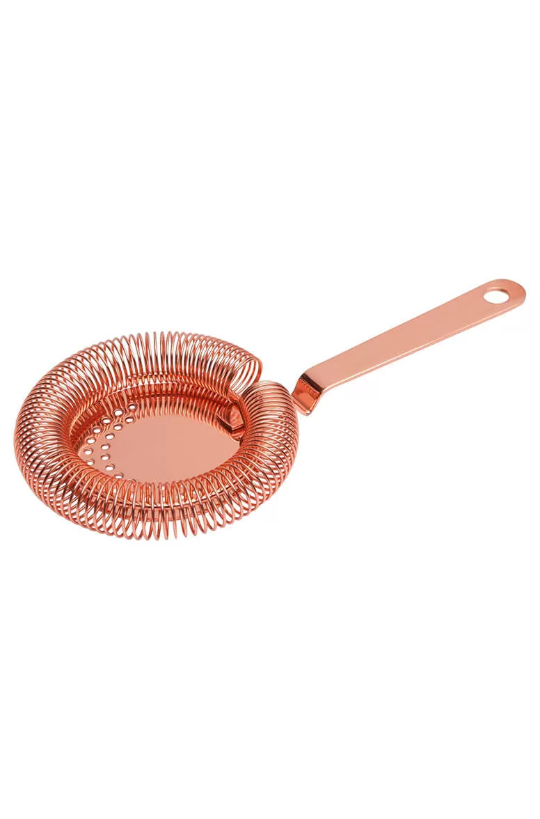 Round Copper Cocktail Strainer (3362)