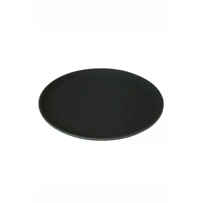 Round Black Non Slip Tray 11"