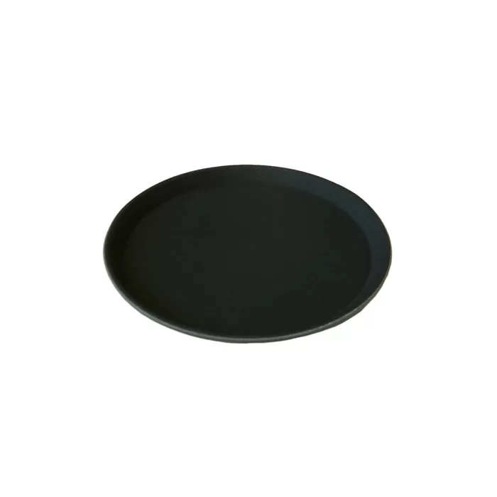 Black Non-Slip Plastic Tray 16"