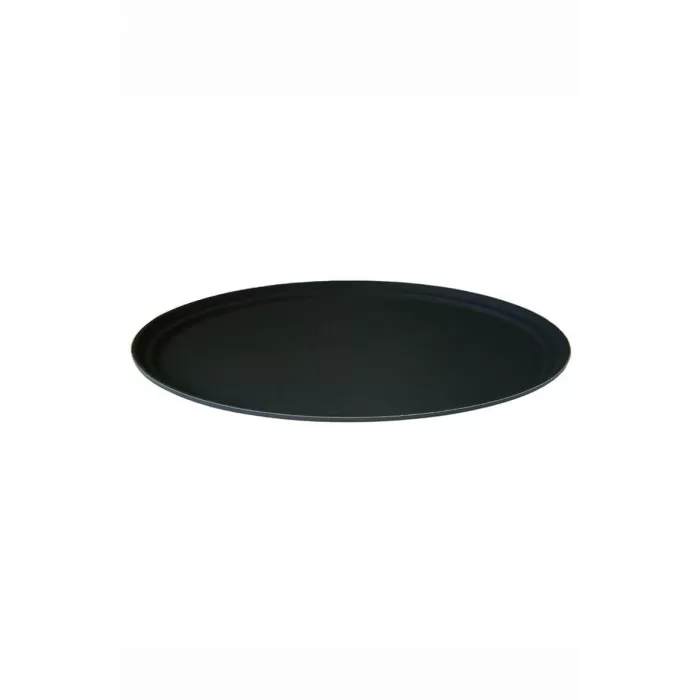 Oval Black Non Slip Tray 27"x22"