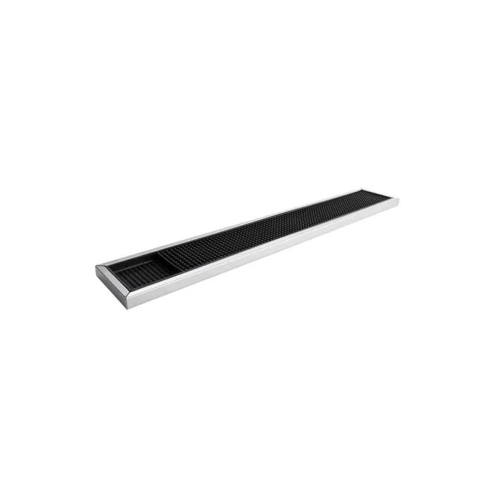 Black Rubber Bar Mat With Steel Frame (3626)