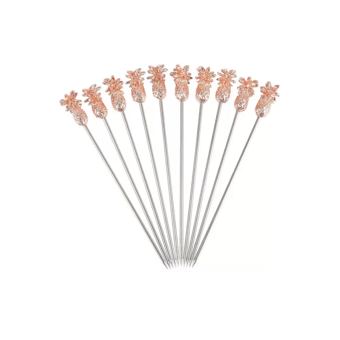 Pineapple Garnish Pick Copper - 10 Pack (3733)