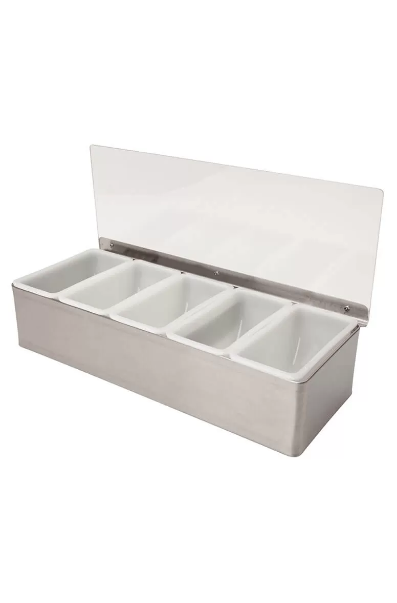 Condiment Holder Stainless Steel 5 Part (3762)