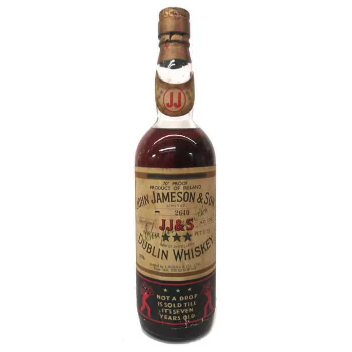 Jameson 3 Star Liggins Bottling Pure Pot Still