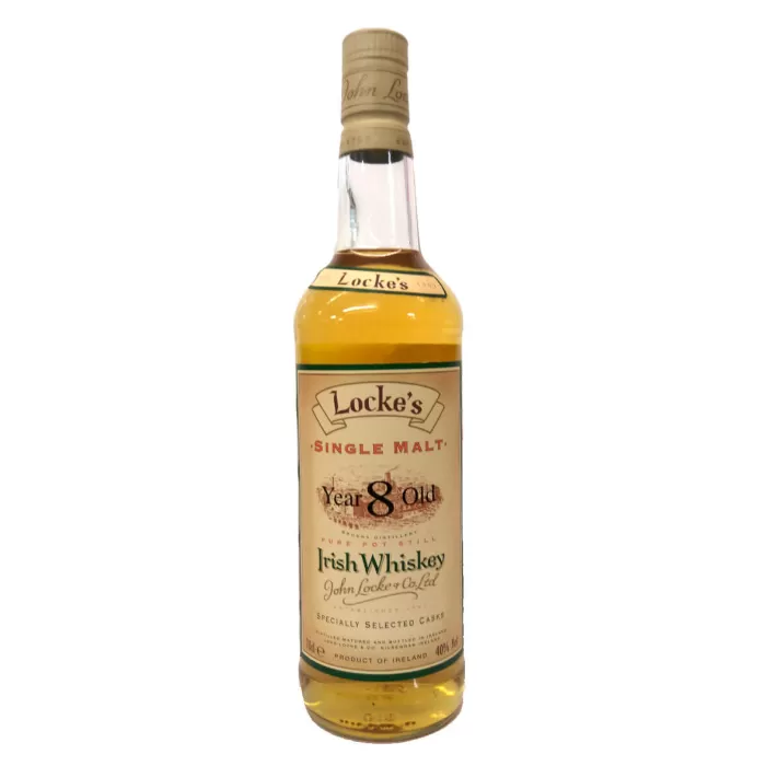 Lockes 8 Year Old Overprinted Label