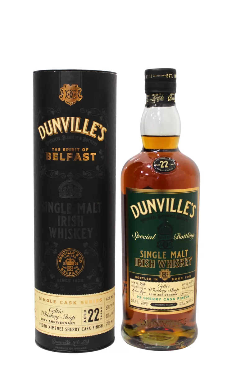 Dunvilles 22 Year Old Celtic Whiskey Shop Exclusive 