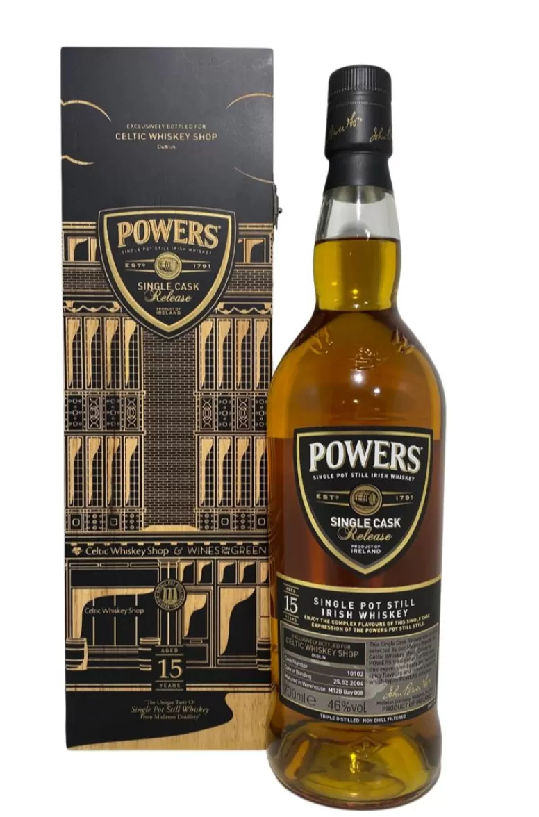 Powers 15 Year Old Single Pot Still #10102 Celtic Whiskey Shop Exclusive
