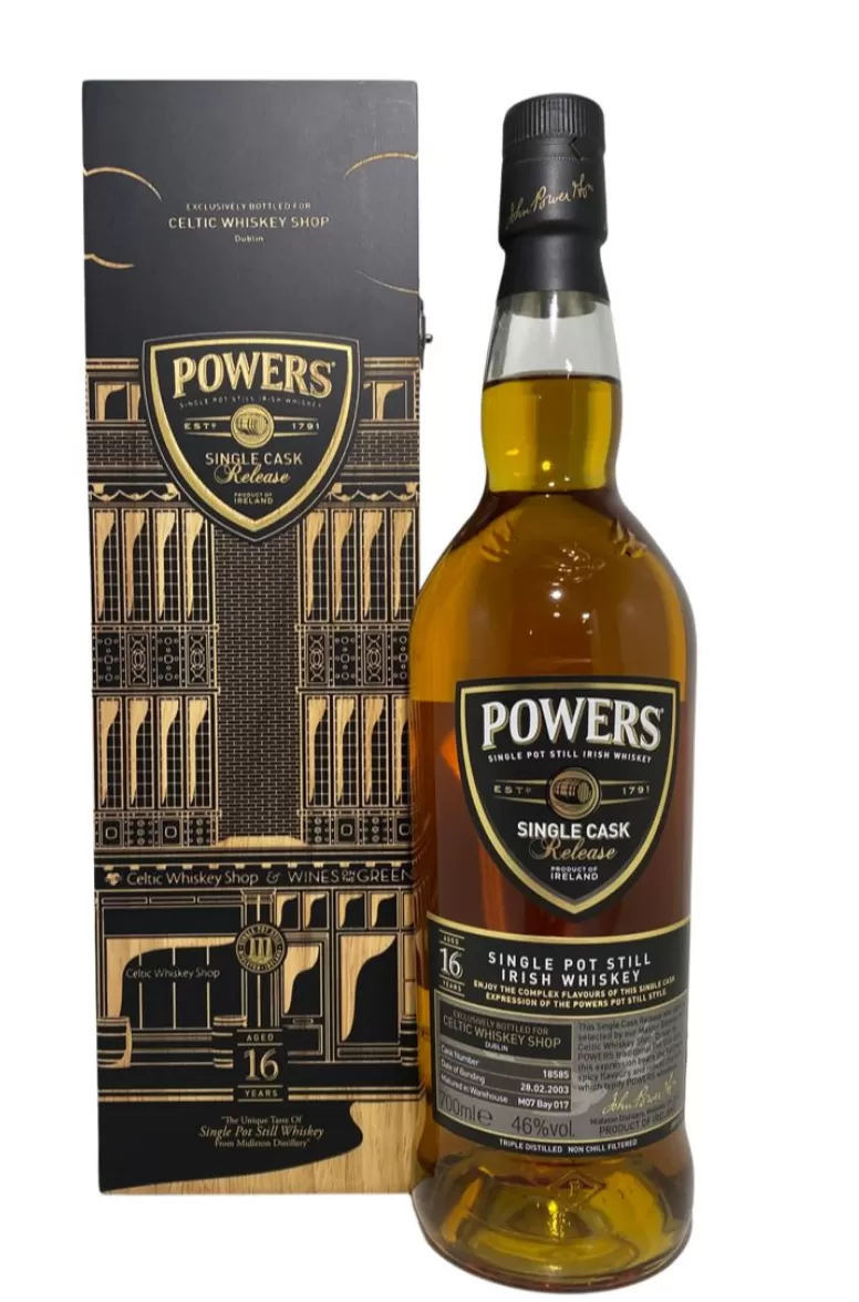 Powers 16 Year Old Single Pot Still #18585 Celtic Whiskey Shop Exclusive