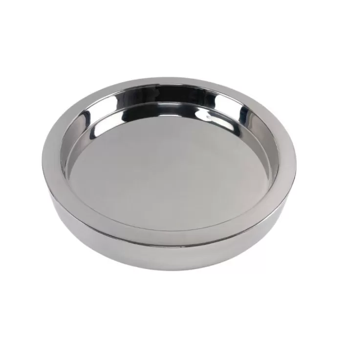 14" Highly Polished Double Wall Tray (9057)