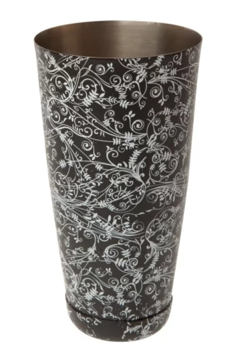 28 fl oz Boston Can Blue Floral Design