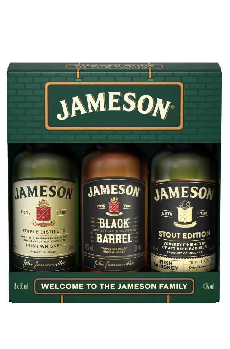 レア 希少品 JAMESON ミニチュアボトル 3本セット 箱入り Jameson_Miniature_Gift_Pack_3x