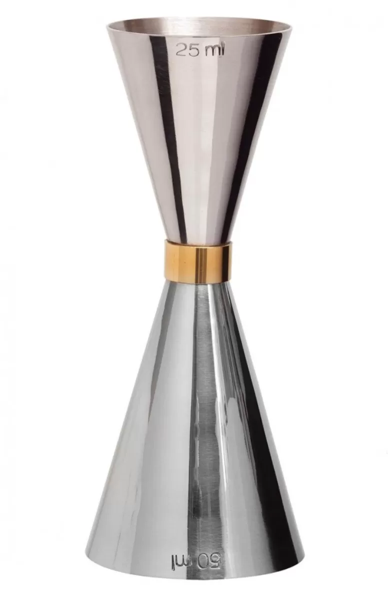 Mezclar Preciso Gold Banded Jigger 25/50ml (3180)