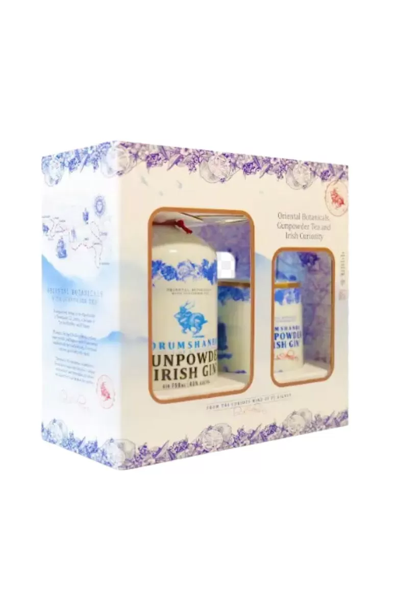 Drumshanbo Gunpowder Ceramic Gin 70cl Gift Pack
