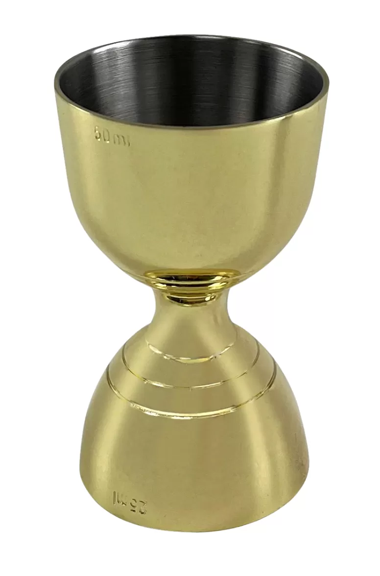 Gold Plated Bell Jigger 25ml/50ml 